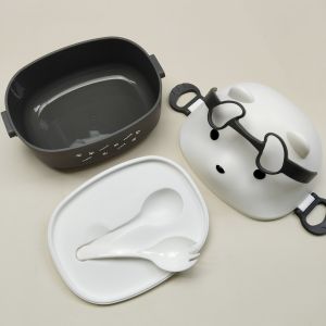 PP Portable Soup Bowl Leakproof Lunch Box with Spoon (BGJAYA)