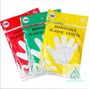 Túi 100 Găng Tay Nhà Bếp Bằng Nylon Siêu Dai Set 100 Cái Găng Tay 1 Lần Dùng Tiện Lợi Bảo Vệ Đôi Tay