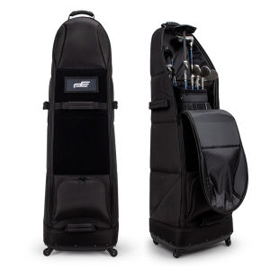 PLAYEAGLE Foldable Golf Travel Bag With Universal Wheels Wear-Resistant 900D Oxford Golf Travel Bag Cover Golf Club Bag Cover  send golf tee 1pcs/pack