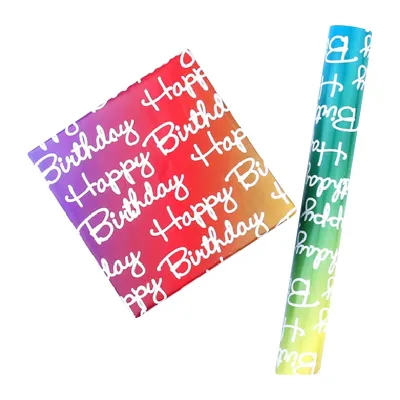CGS Printed Wrapping Paper (5pcs) - Rainbow Bday