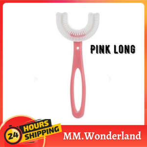 Baby Toothbrush U-Shape Silicone Manal Soft Toothbrush 2-13 Years Children Toothbrush  Kanak Berus Gigi Cartoon Kids