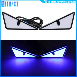 1คู่ ไฟตาปีศาจ 12V ไฟตกแต่งรถจักรยานยนต์ มอเตอร์ไซค์ กันน้ำ สร้างสรรค์ ตลก เตือนภัย