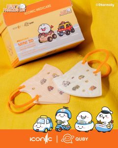 Iconic Medicare 4 Ply Mini 3D Duckbill/Sanrio Series Kid Medical Face Mask - 3-5years Old (20 Pcs)