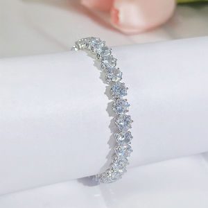Sequito Đổi Mới Thiết Kế trang sức nữ mạ vàng trắng Đầy Đủ Pave Thiết đá Cubic Zirconia Vòng Aaa Lấp Lánh Có Thể Điều Chỉnh bữa tiệc đêm Trượt Bangle Vòng Đeo Tay B233