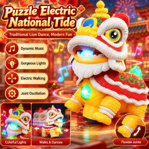 Dancing Lion Toy Electric Interactive Lion Dance Chinese New Year Celebration Toy For Boys Girls Kids Plaything