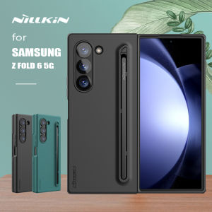 Nillkin สำหรับ Samsung Galaxy Z Fold 6 Case กรณีพับเพียวแบบยืดหยุ่น (S Pen Edition) สำหรับ Samsung Galaxy Z Fold 6 Case พร้อมช่องใส่ปากกา
