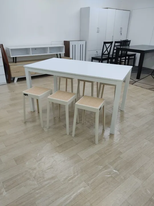EWJ%20-%203600%209999/9984/9986%20Dining%20set%201+4/1+6/1+8%20with%20stool%20Meja%20Makan%20Murah%20Dining%20Table%20Meja%20Makan%20-%20Image%208