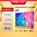 Google TV TCL 55 inch 4K HDR Dolby Audio - 55T66 - TV Bán Chạy - Bảo Hành 2 Năm- Trả góp 0% [ SALE 25-29/5 VOUCHER 10% -  TẶNG KHUNG TREO ]. 