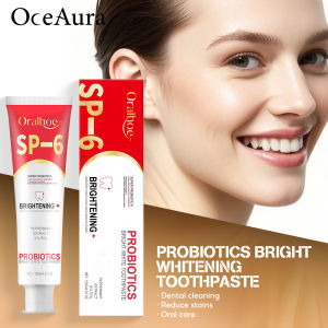 Oralhoe ยาสีฟันโปรไบโอติกSP-6ฟันขาวขจัดคราบสกปรกสุขอนามัยช่องปากสะอาดลมหายใจสดชื่นรอยยิ้มสมบูรณ์แบบ120กรัม