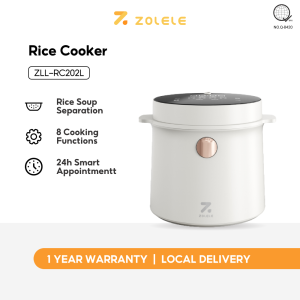 ZOLELE RC202L Multi Function Cooker Non-stick Cooking Pot Low Sugar Rice Cooker Touchscreen 2 Liter Multifunction Electric Cooker