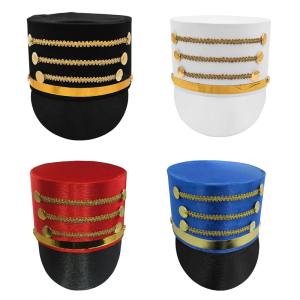 Nutcrackers Soldier Tall Hat Stage Performances Hat Warm Comfortable Hat for Holiday Celebrations