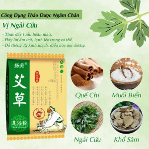 Gói Ngải Ngâm Chân 100 gói Thảo Ngâm Chân Dùng Khử Mùi Hôi Thư Giãn Dễ Ngủ