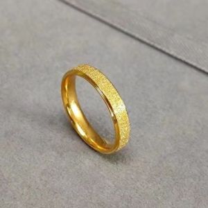 ล ้ างทําความสะอาดได ้ Non-Fading คุณภาพสูง Frosted ไทเทเนียมเหล ็ กแหวนผู ้ หญิงใหม ่ Index Finger แหวนแหวนง ่ ายอุปกรณ ์ เสริมของขวัญ