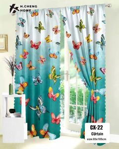 Stylish Elegant Printed Curtains 85x185CM Floral Pattern Curtains Door Curtains Door Curtains Bedroom Cotton Home Decoration Modern Curtains