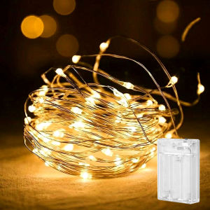 LED 2M 5M 10M Battery Fairy Lights LED Light for Room Christmas Light String Copper Home Curtain Decor Light