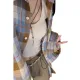 ZD Plaid Shirt for Women New Thin Jacket Long Sleeve Japanese R Loose Fit Top. 