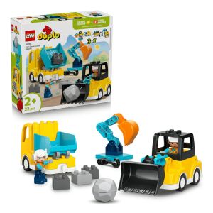 [BrickStory] LEGO DUPLO Town 3 in 1 Construction Vehicles (10475)(22 Pieces)