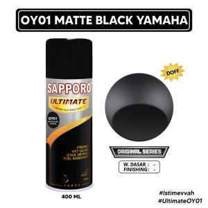 Sapporo Ultimate OY01 Matte Black Yamaha / Original Series 4in1 / Cat Aerosol Terbaik