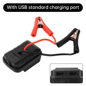 Diymore dụng cụ điện xách tay Thùng ắc quy khẩn cấp bắt đầu cung cấp điện thích hợp cho Makita lithium bộ chuyển đổi pin sạc