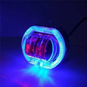 【Ready Stok】MOFOX Lampu Depan Biled+Shroud Model 4 Mata Led Angel Eyes PNP 12-80V High Low 28 Watt Universal