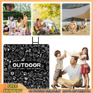 Winnereco แผ่นรองรับการตั้งแคมป์อัลตราโซนิกการพิมพ์กันน้ำแผ่นนอนอลูมิเนียมฟิล์มด้านล่างสนามหญ้าด้านล่างสนามปิกนิกสำหรับทุ่งหญ้ากลางแจ้ง