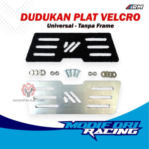 ARM Dudukan Plat Velcro UNIVERSAL Beat Scoopy Vario PCX Nmax Aerox LEXI Tanpa Frame