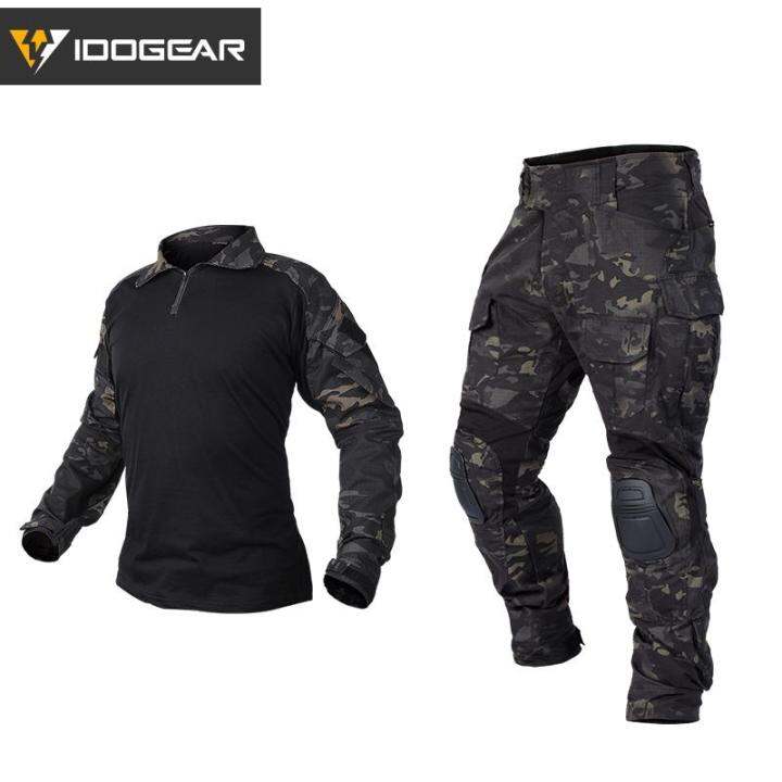 IDOGEAR Tactical Combat BDU Camouflage Men Uniform G3 Tactical Clothes ...