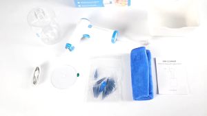 Ear Cleaner Wax Removal Tool Electric Ear Irrigation Kit With Soft Spray Tips Rechargeable Ear Washer For Clogged Ears