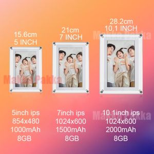 5/7/10.1in Album Video Akrilik Transparan Kado Anniversary - Motion Video Frame Gift -Kado Video Frame - Kado Untuk Pasangan Pacar Teman Sahabat Kamu - Hadiah Ulang Tahun - Hadiah Hari Valentine Bingkai Foto Video