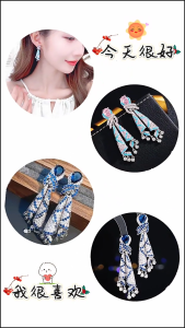 ของขวัญ Anting-Anting Pita ทันสมัยหูอัลลอยที่ละเอียดอ่อนตุ้มหูมีสไตล์สำหรับคนรักแฟชั่นวัยรุ่น