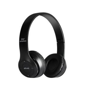 Promo HEADPHONE BLUETOOTH PORTABEL P47 Pro Headset Bando Lipat Wireless Audio Stereo Super Bass 5.0 EDR Travel Gamming Telephon Music Daily Used With Mic