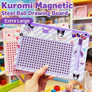 Kuromi Magnetic Drawing Board Cartoon Sanrio Kid DIY Steel Ball Drawing Board Toy