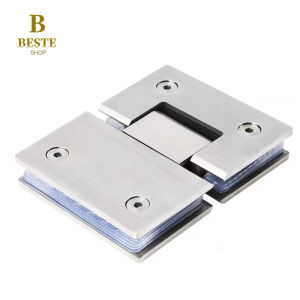 180 Degree Shower Hinge Bathroom Clip Shower Clamp Glass Door Hinge Shower Screen 304 Stainless Steel