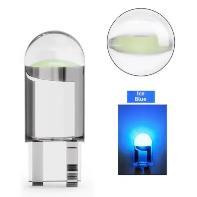 หลอดไฟหรี่ ขั้วT10 หลอดไฟติดป้ายทะเบียนรถยนต์ T10 โปร่งใส W5W Cob 194 168 Led(XX74)