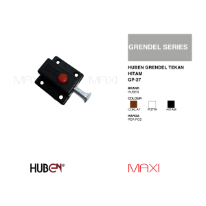 Huben Grendel Tekanan GP-27 - Putih Hitam & Coklat