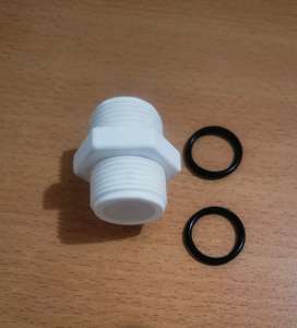 Filter Housing Connector Male to Male Nipple Adaptor(1/2inch3/4inch1inch)