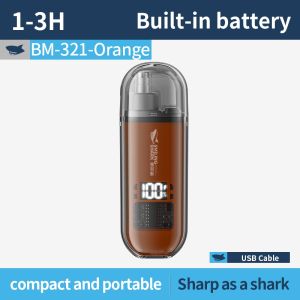 SMILING SHARKNose Hair Trimmer Low Noise Motor 360° Blade Head Type-C Rechargeable Comfort without Pulling Fully Washable Ear Hair Eyebrow Trimming BM321