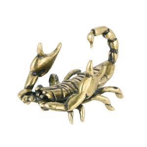 Creative Brass Scorpions Desk Miniature Sculpture Practical and Stylish Pen Holder for Collectors and Home Office Decors