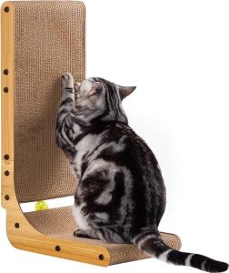 Poils bebe L Cat Scratching Post 26.8 Inch Indoor Cat Scratching Post Furniture Cat Scratching Board Cardboard Cat Scratch Ball Toy Catnip Large Size