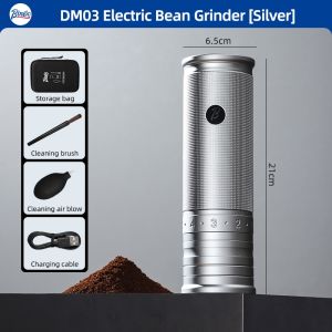 BINCOO Coffee Grinder Portable Electric Grinder DM03 Small Household Outside Adjustment Espresso Grinder