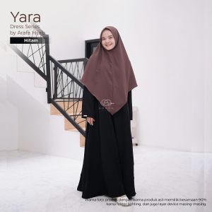 Yara Dress By Arafa Hijab / Gamis Remaja Terbaru / Gamis Busui Friendly Bahan Fine Twill Premium / Gamis Elegan Bahan Berkualitas