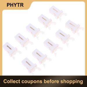 【PHYTR】 10pcs Trash Can Plastic Lock Self-Locking Switch Replacement Catch Compatible Touch Lid Bin Latch Black White Repair Clip