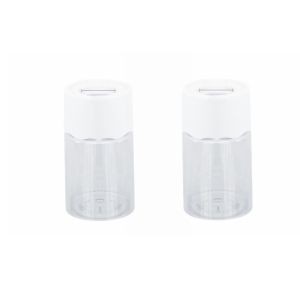 MING1996 2pcs Plastic Hydroponic Flower Pot Simple Transparent Clear Plant Vase Green Plant Holder Flower Holder Soilless Cultivation Pot Indoor Use