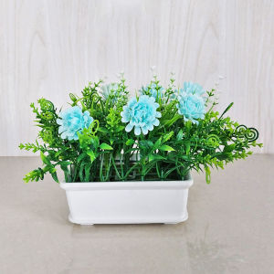 Pot Bunga Seruni Mini Aurora Tanaman Hias Artificial Dekorasi Ruang Tamu Rumah Garden Flower PBP138
