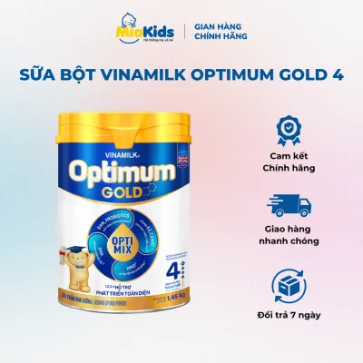 [Lon 145kg] Sữa Bột Vinamilk Optimum Gold 4 - Dành Cho Trẻ Từ 2-6 Tuổi