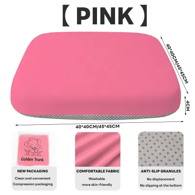 Golden Trunk Muji Style Ergonomic Memory Foam Seat Cushion Summer Breathable Hip Pressure Relief Cushion Non-Slip Sedentary Pad for Office Chair Dining Bench Student Desk Working Women Long Hour Sitting