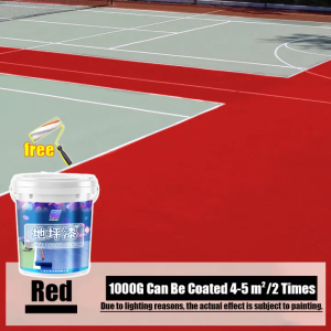👍free brush👍epoxy resin for flooring 3 In 1 Epoxy Floor Paint 1000g Anti-cracking Wear-Resistant Waterproof Non-slip Suitable For Factory Warehouse Workshop Office Gym Playground epoxy paint for flooring floor epoxy paint
