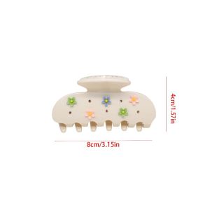 XUEWENQIAN ซิรคอน คลอว์ผม Emijay ปิ่นปักผม หมวก ปิ่นปักผมประดับคริสตัล หวาน รูปทรงเรขาคณิต คลิปผมลายดอกไม้ สาวๆ