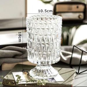 Bình hoa thủy tinh dạng ly lớn lọ hoa thủy tinh cao cấp sang trọng BAUHO