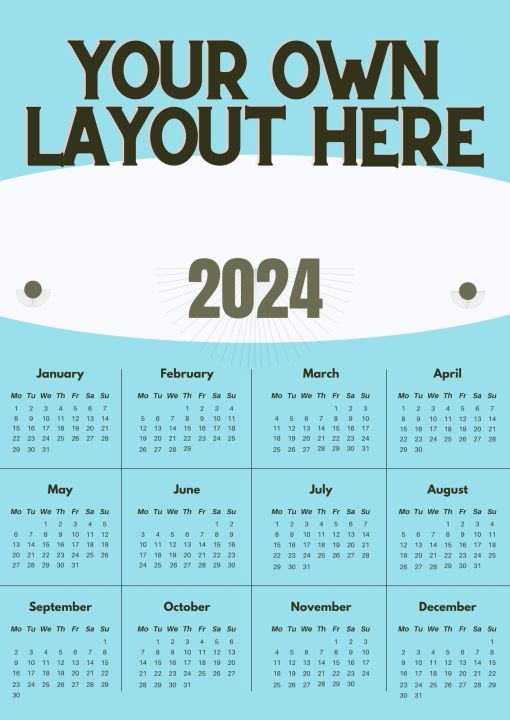 Personalized / Customized Poster Calendar A4 & A3 | Lazada PH